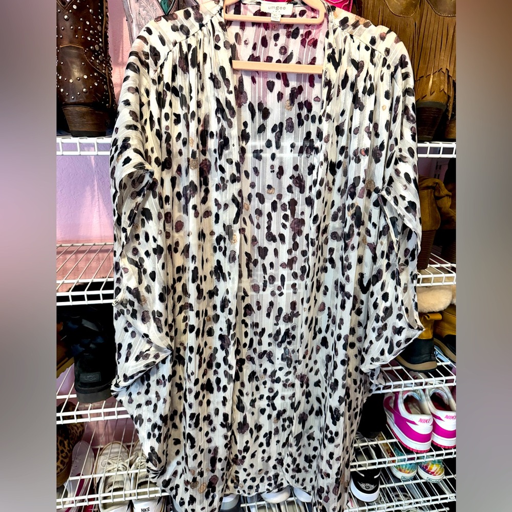 Umgee sheer leopard kimono, M/L